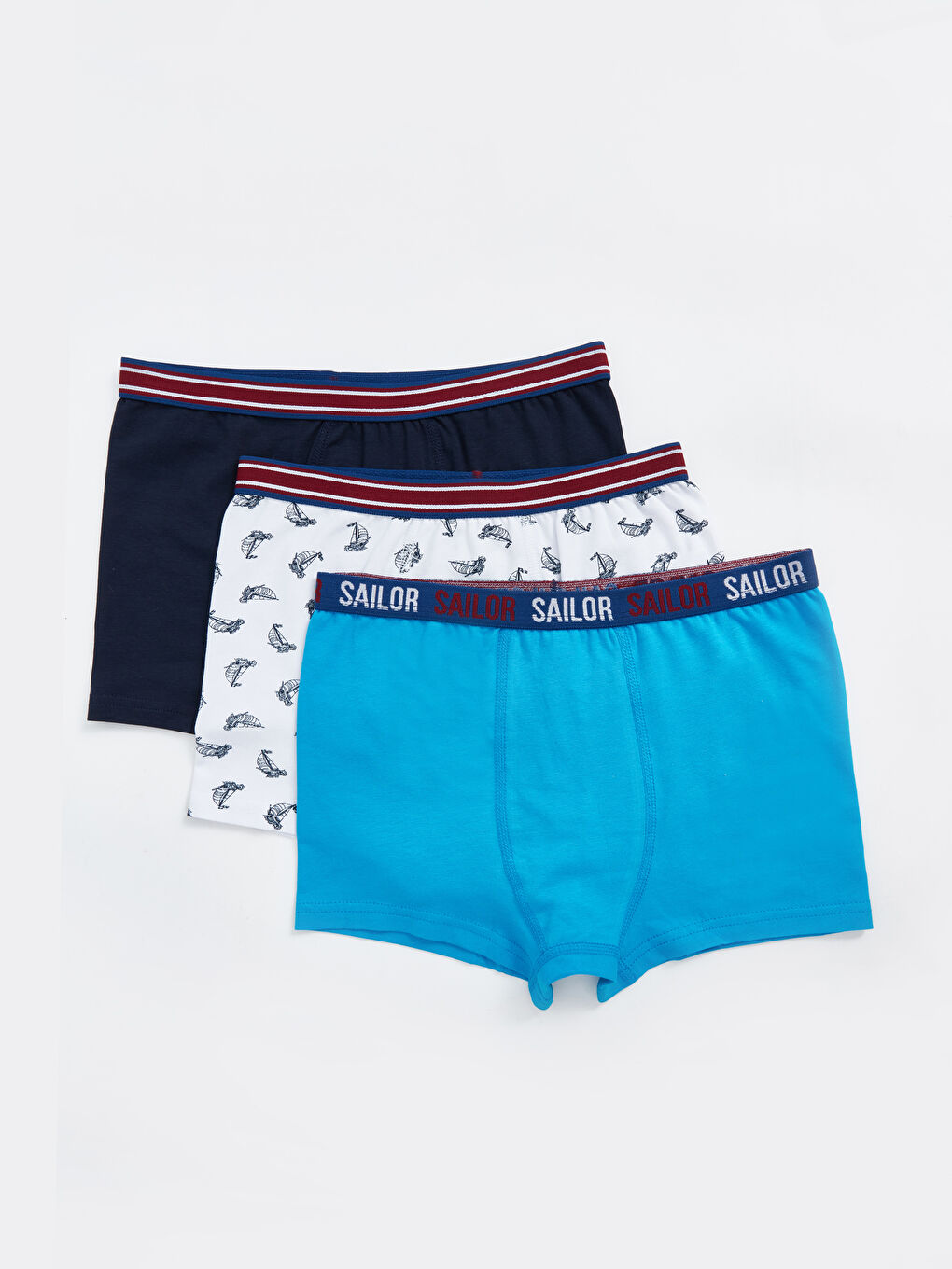 Karışık Baskılı Erkek Çocuk Boxer 3'lü