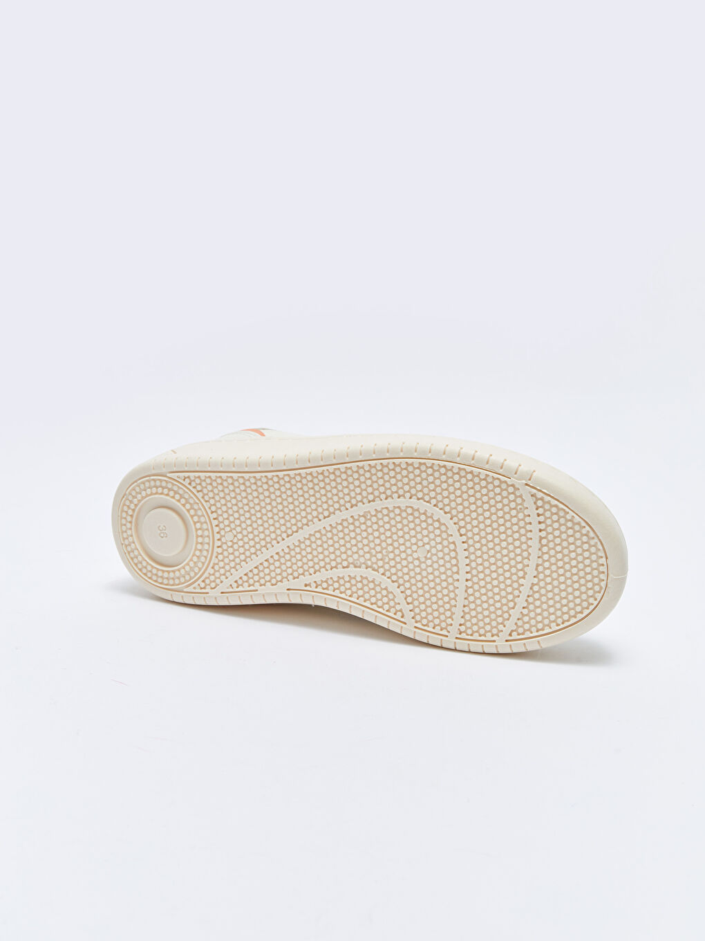 Ekru Bağcıklı Kadın Günlük Spor Ayakkabı-3