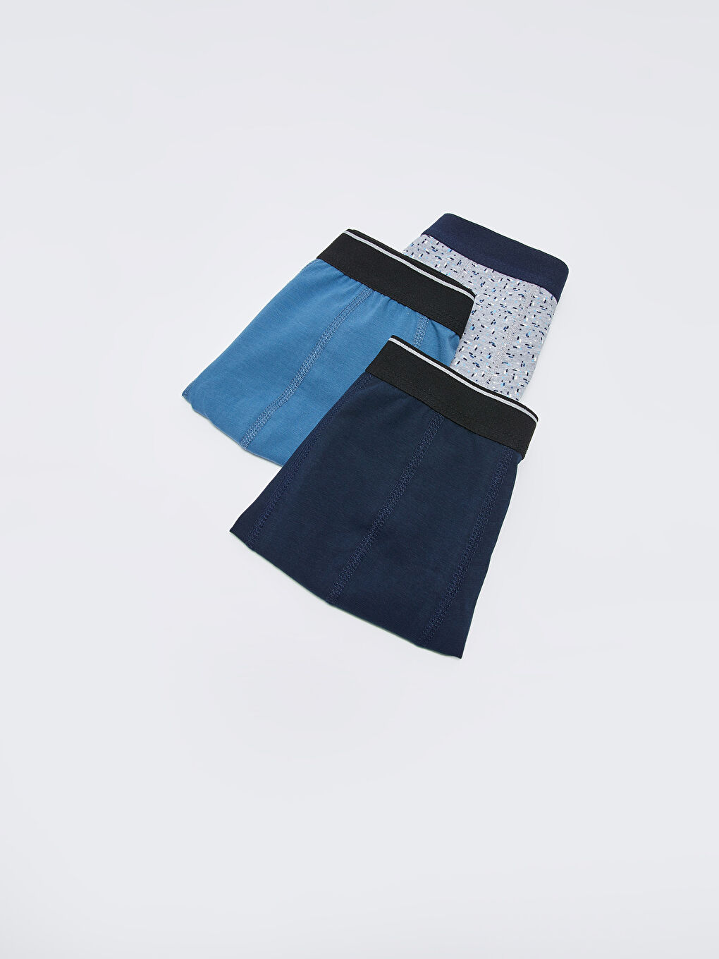 Karışık Standart Kalıp Esnek Kumaş Boxer 3'lü-1