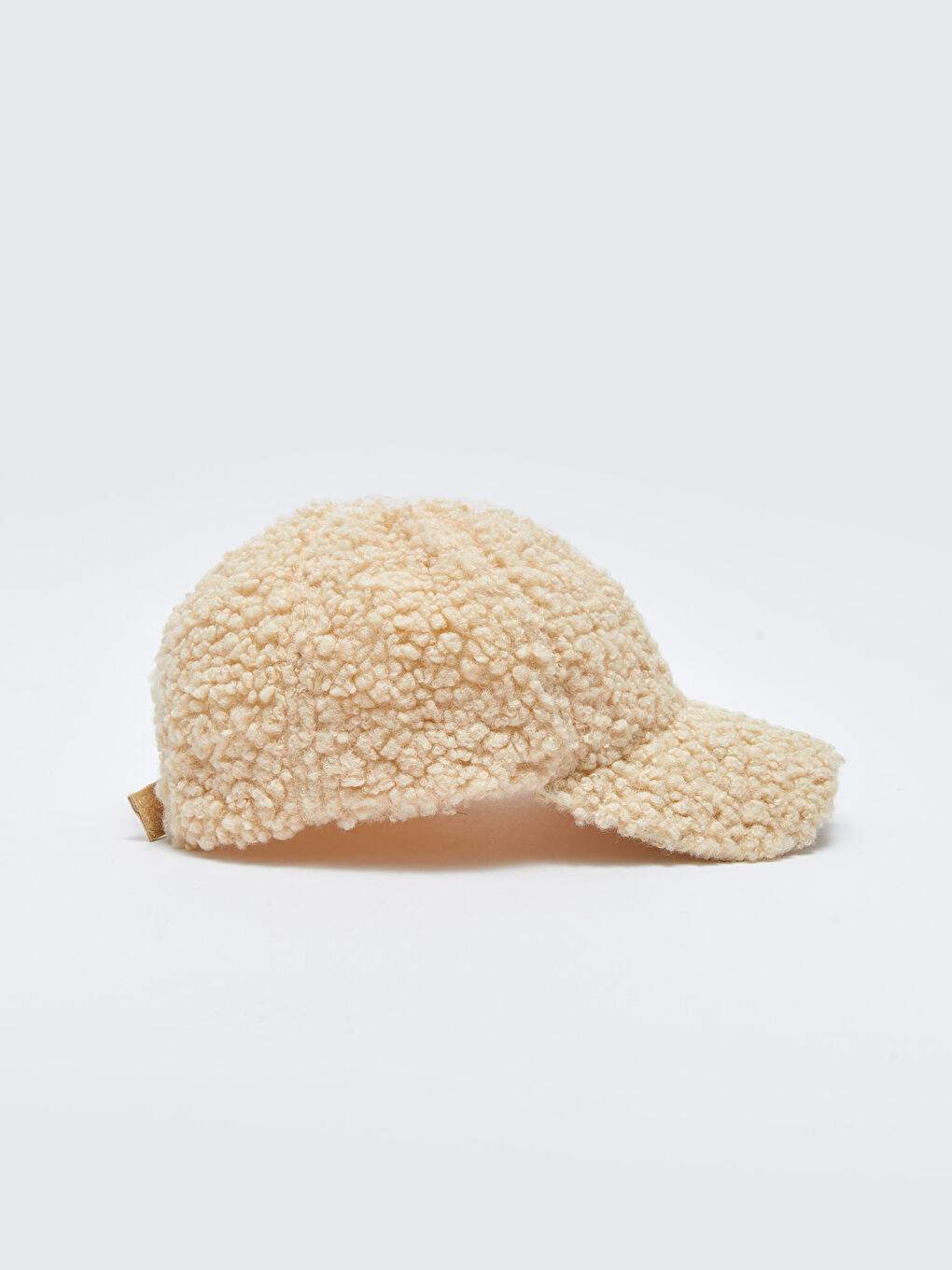 Bej Kürk Görünümlü Kadın Kep Şapka-5