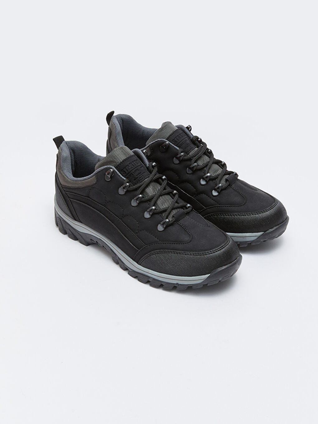 Siyah Bağcıklı Erkek Trekking Ayakkabı
