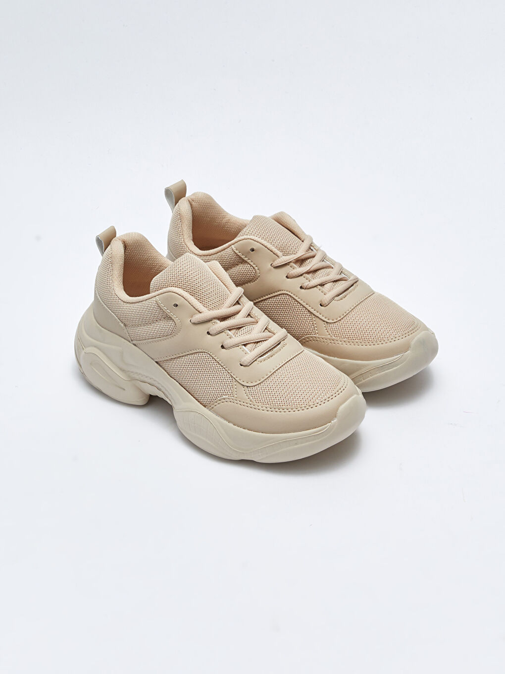 Schnür-Sneaker für Damen mit dicker Sohle