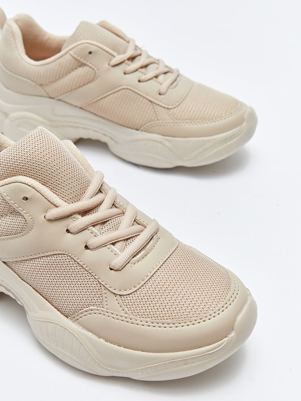 Schnür-Sneaker für Damen mit dicker Sohle-2