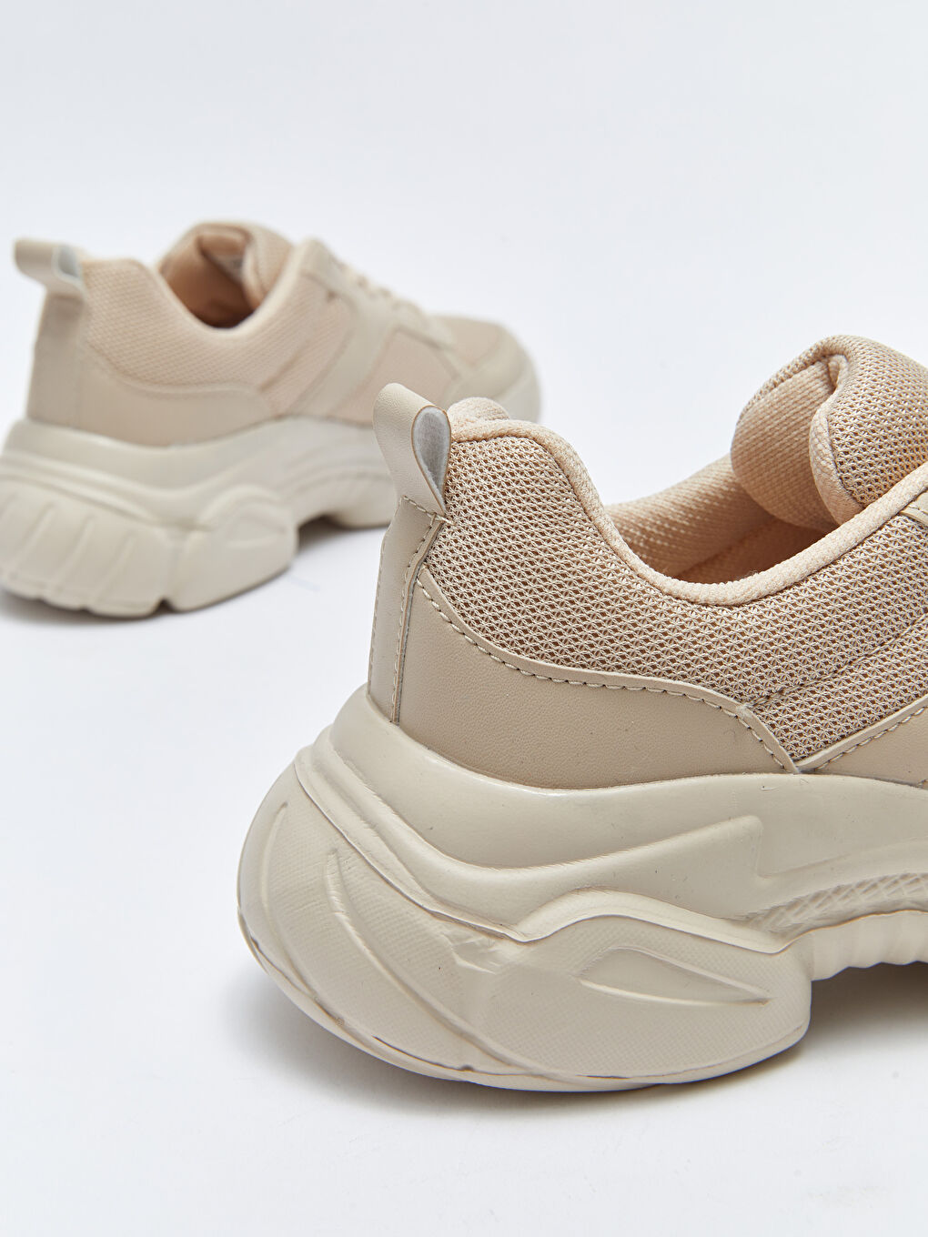 Schnür-Sneaker für Damen mit dicker Sohle-4