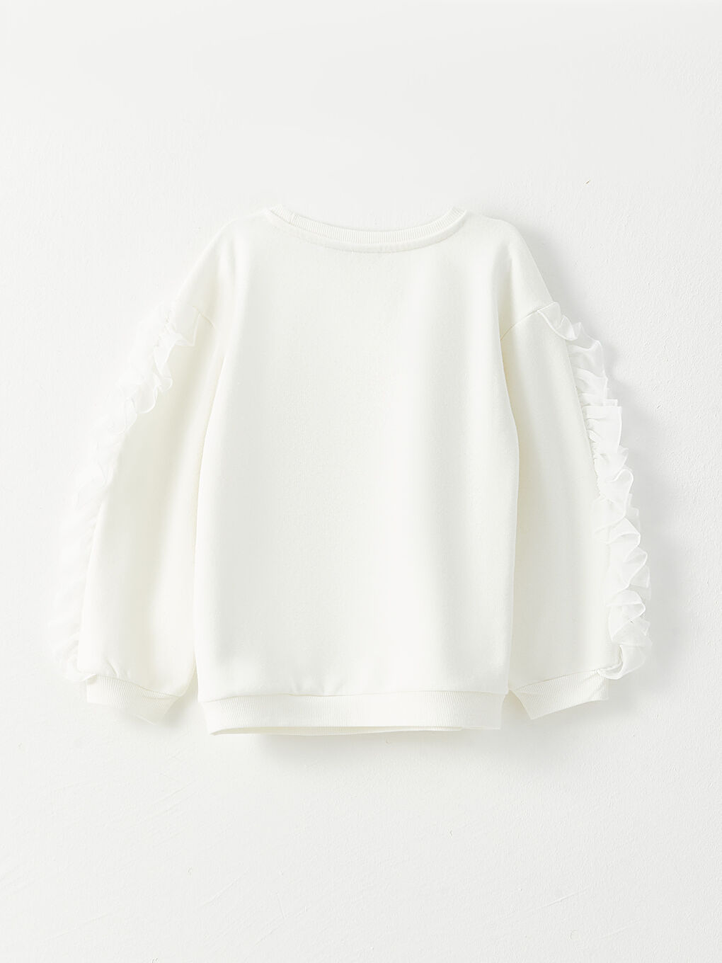 Crew Neck Elsa Printed Long Sleeve Girls' Sweatshirt-1