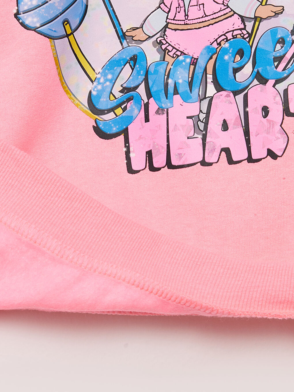 LCW Kids Crew Neck LOL Surprise OMG Licensed Long Sleeve Girls Sweatshirt and Bag -W2BQ00Z4-QJB