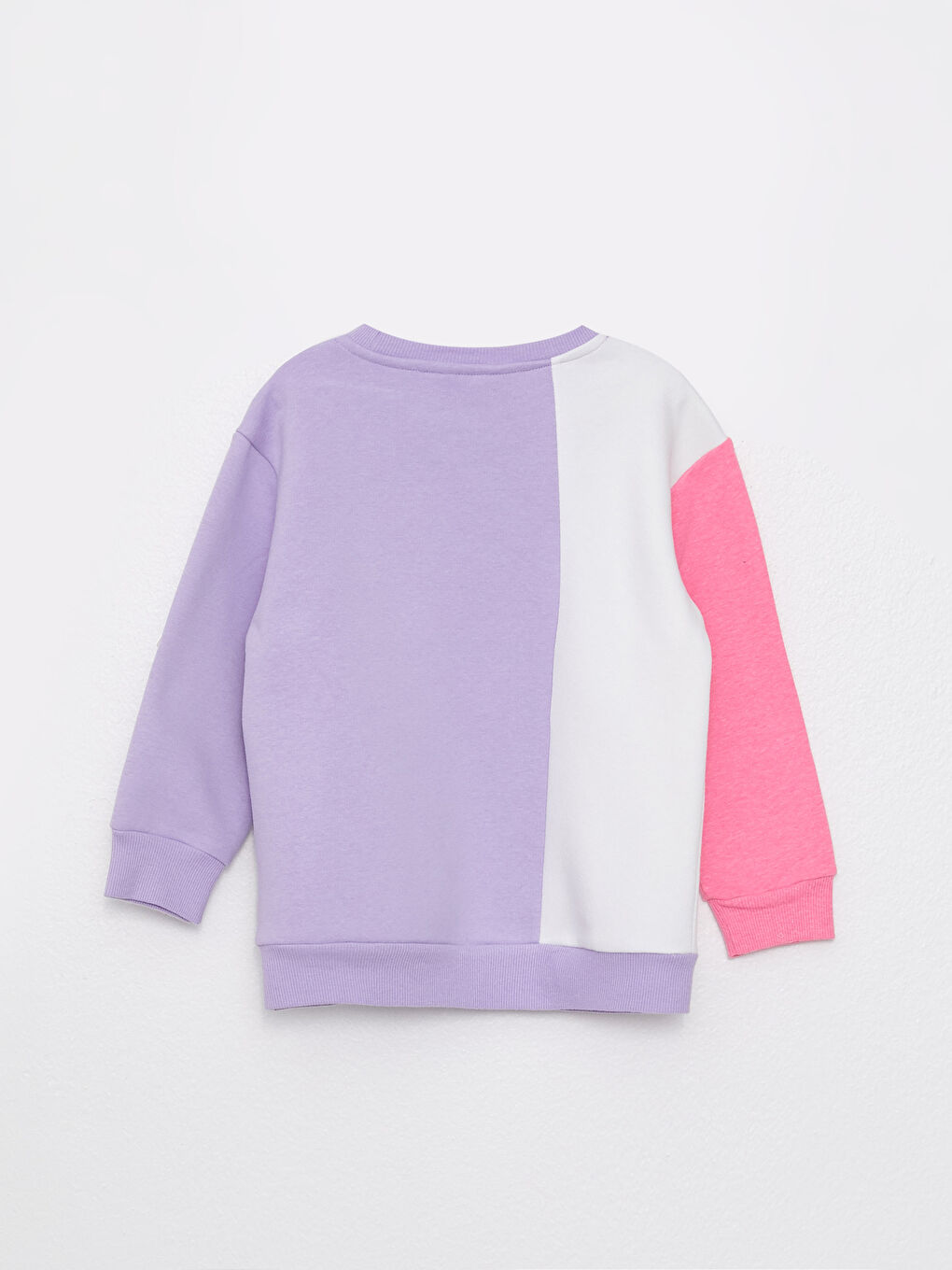 Crew Neck Daisy Duck Printed Long Sleeve Girls' Sweatshirt-1
