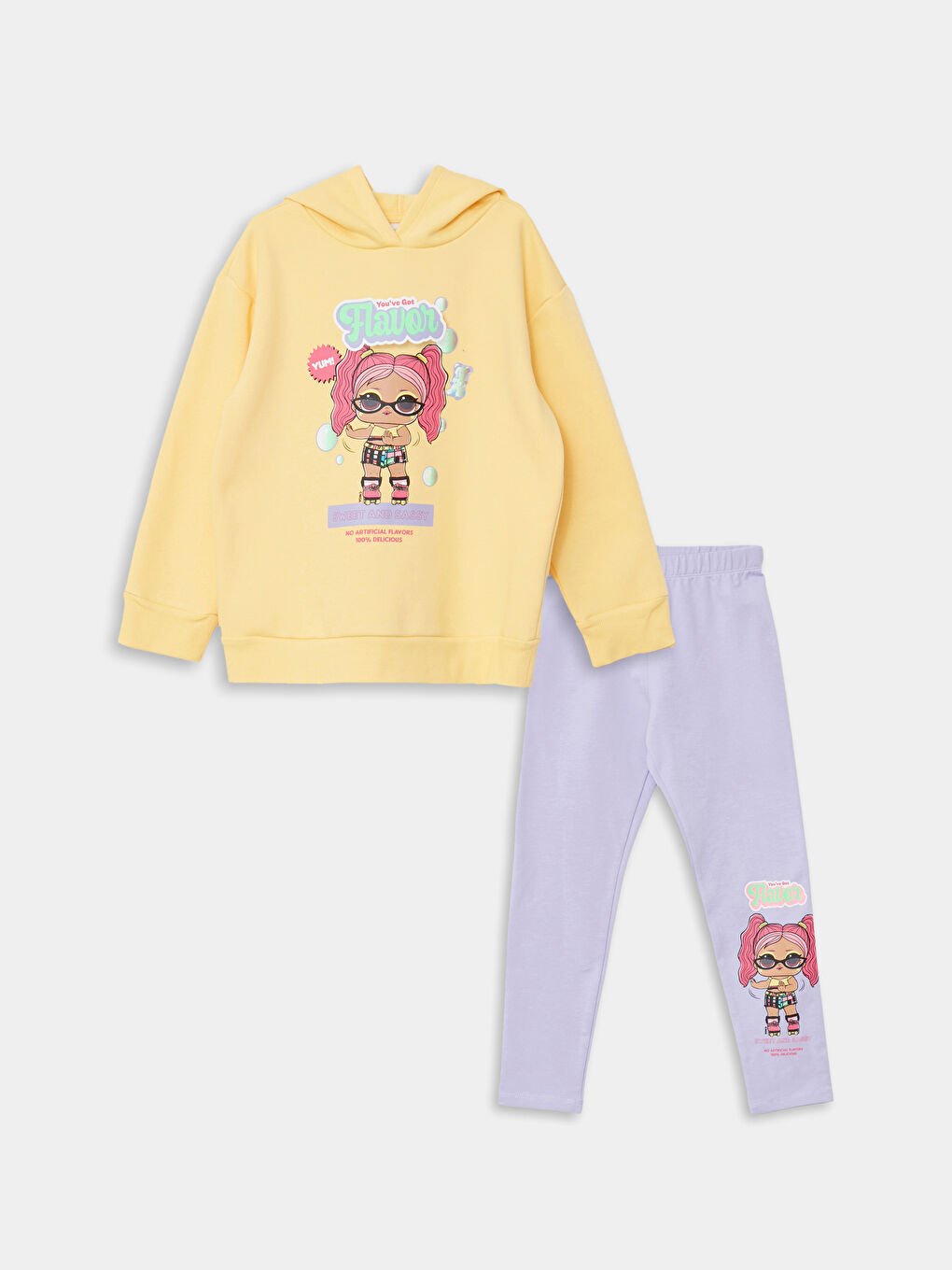 Hoodie LOL Surprise OMG Licensed Long Sleeve Girls' Sweatshirt and Tights