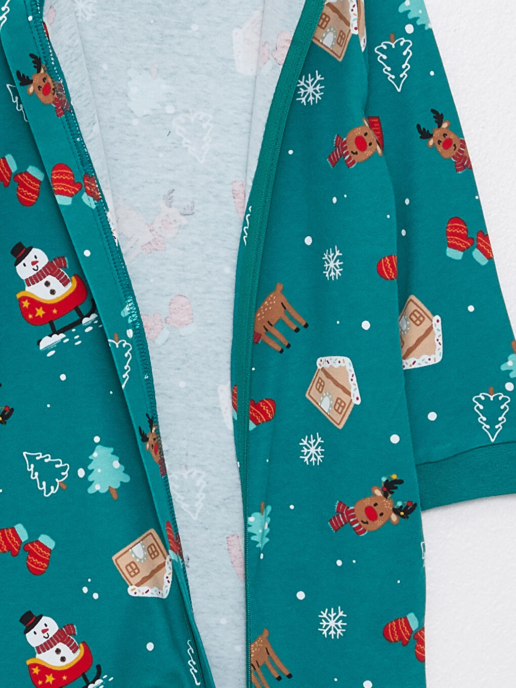 Crew Neck Long Sleeve New Year Themed Baby Boy Jumpsuit-2