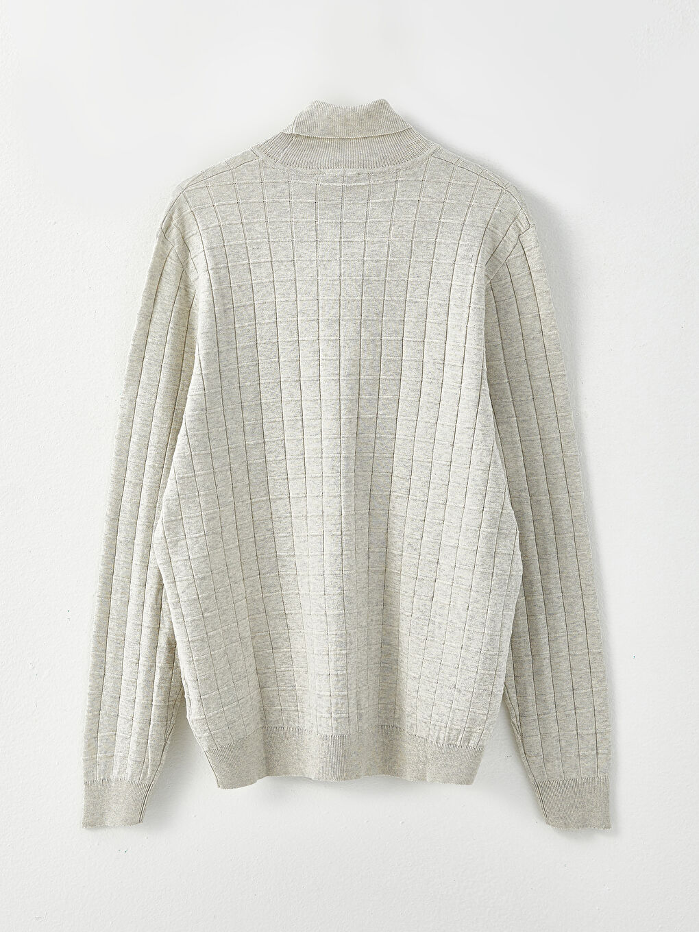 Turtleneck Long Sleeve Men's Knitwear Sweater-6