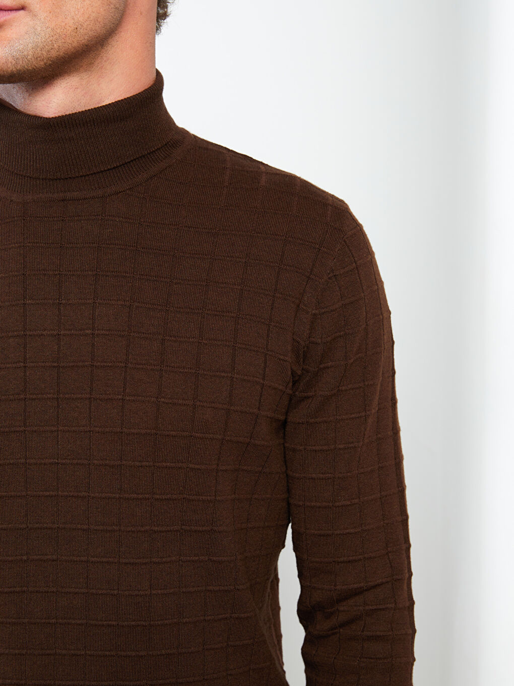 SOUTHBLUE Turtleneck Long Sleeve Men's Knitwear Sweater -W2BQ84Z8-HDN