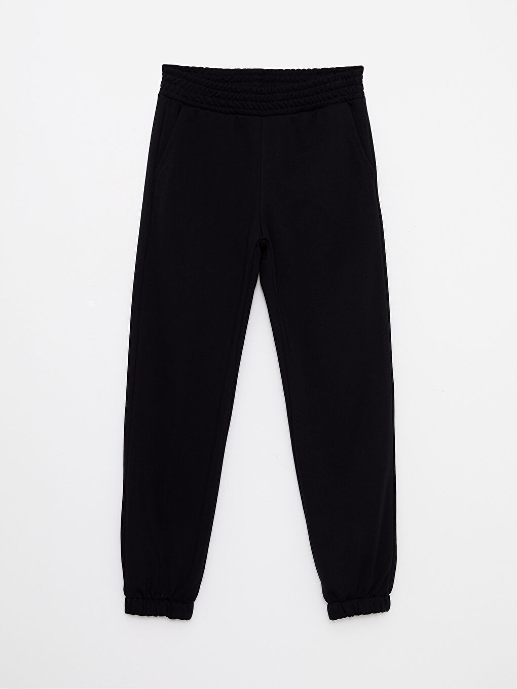 Elastic Waist Regular Pocket Detailed Women's Sweatpants-5