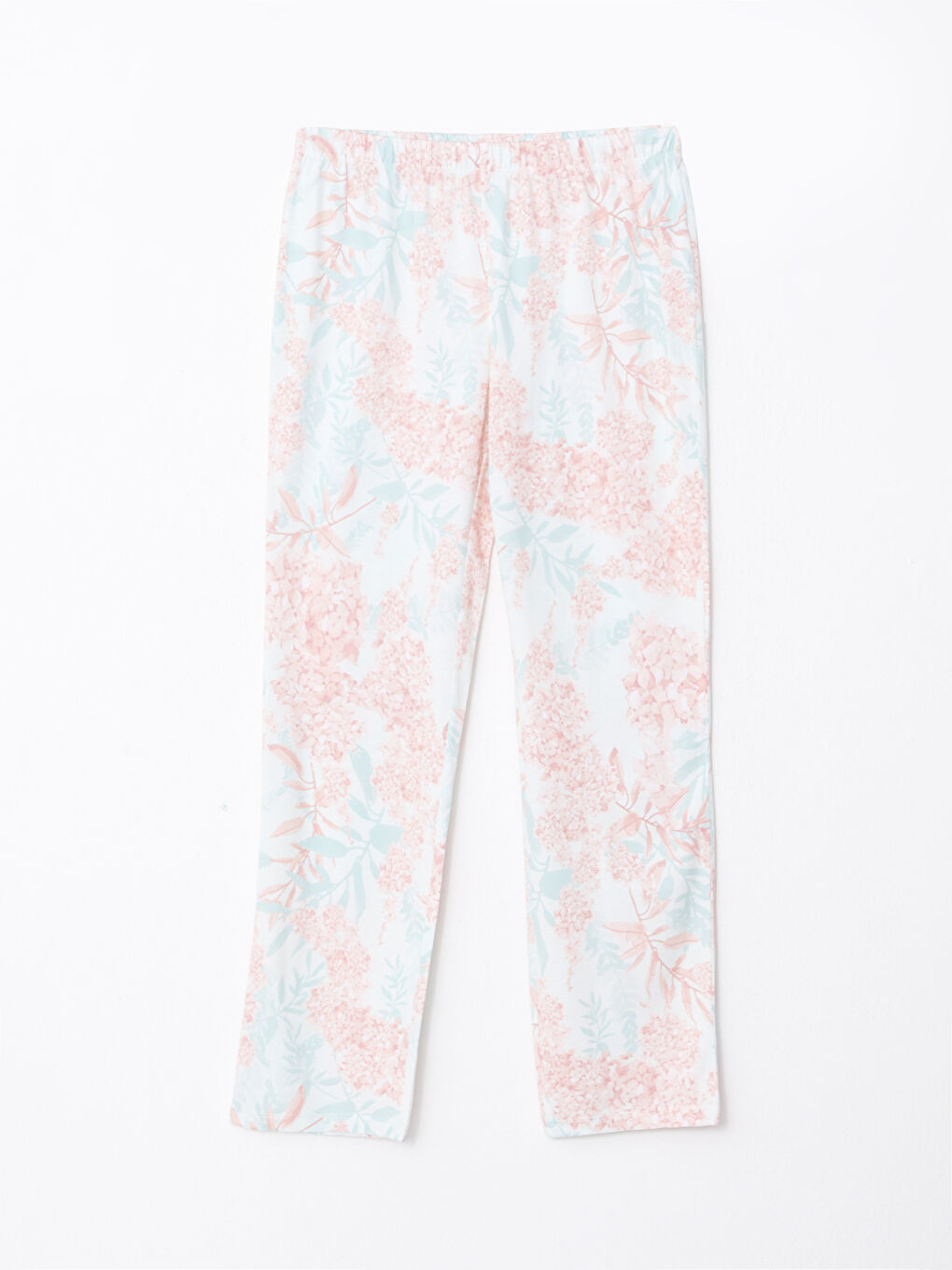 طقم بيجاما نسائي قطن بأكمام طويلة بنقشة ياقة قميص-7