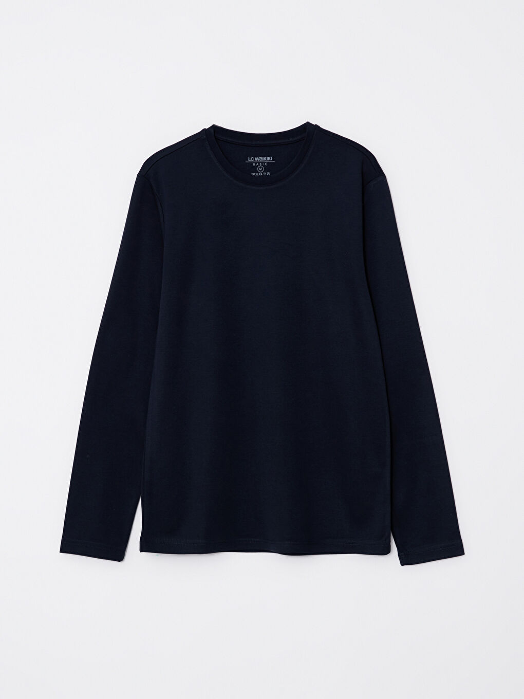 Crew Neck Long Sleeve Men's T-Shirt-5