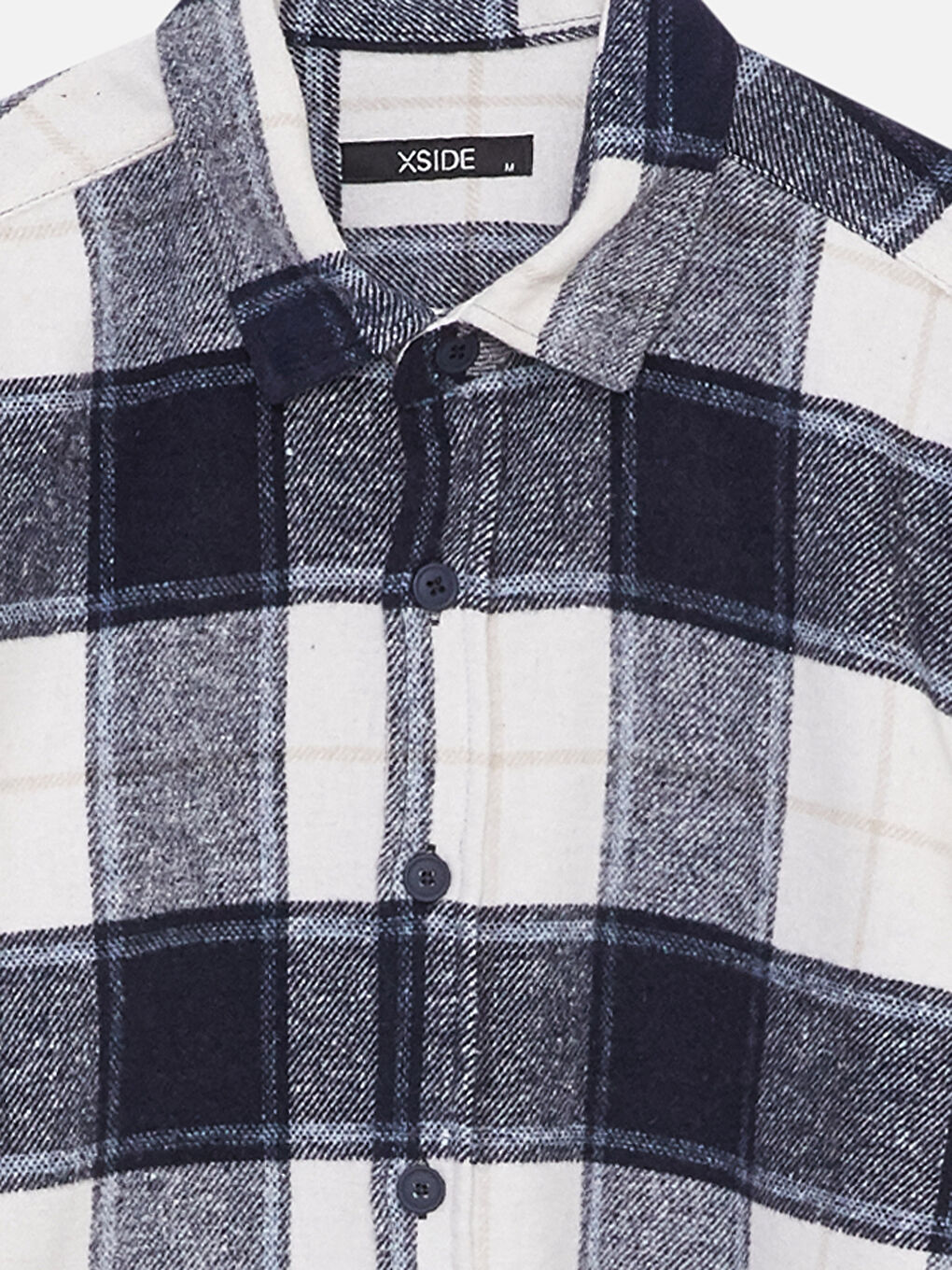 Regular Fit Long Sleeve Plaid Men's Flannel Shirt Jacket -W2BR40Z8-LN6