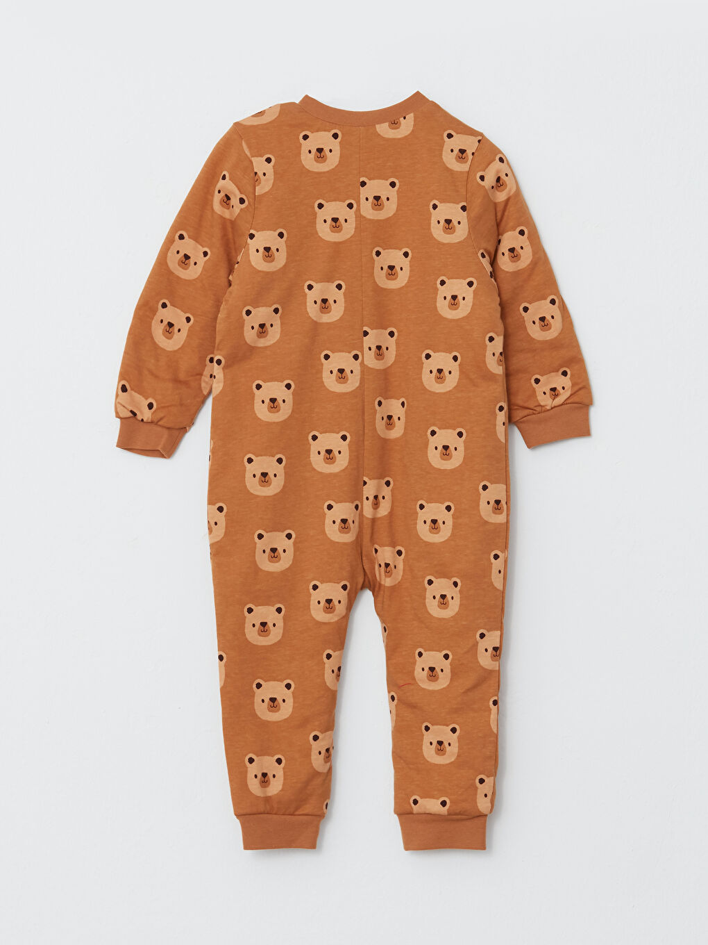 LCW ECO Crew Neck Long Sleeve Printed Baby Boy Jumpsuit -W2BR88Z1-LQX