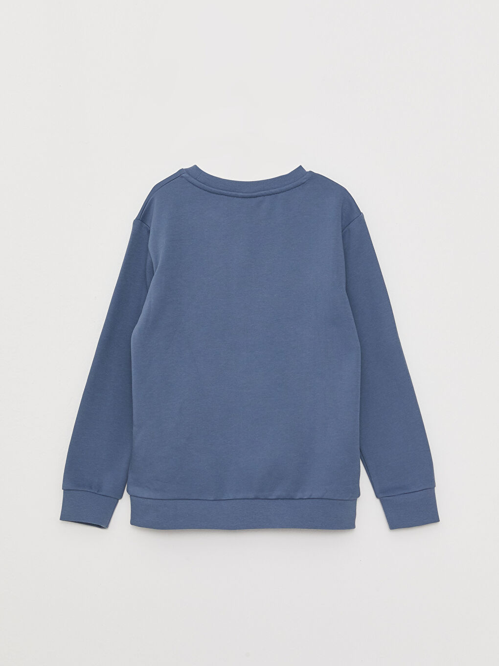Crew Neck Basic Long Sleeve Boys' Sweatshirt-1