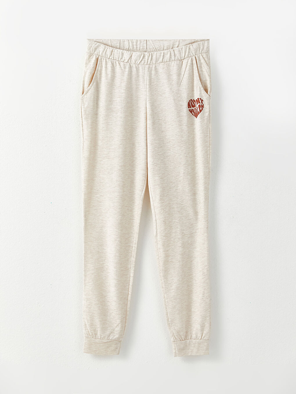 قيعان بيجامة جوجر مطبوعة بخصر مرن للسيدات-5