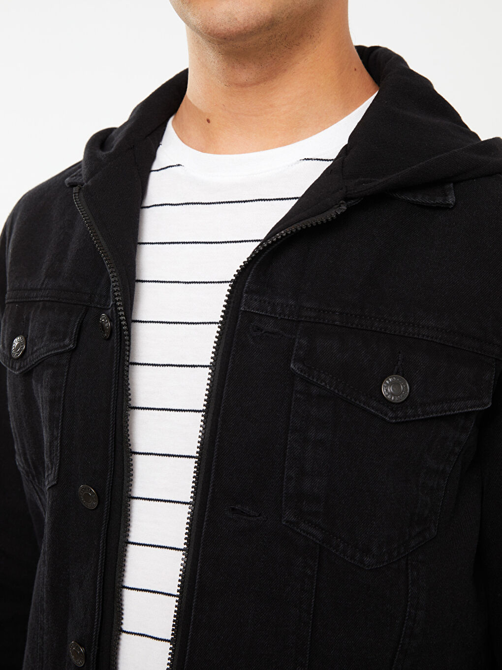 جاكيت جينز رجالي بقصة عادية-2