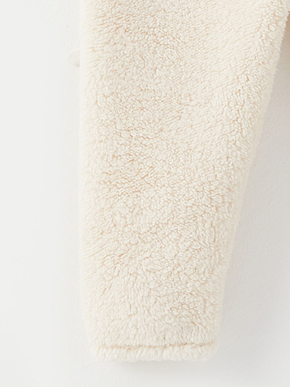 Crew Neck Long Sleeve Embroidery Detailed Baby Girl Fleece Pajama Set-4