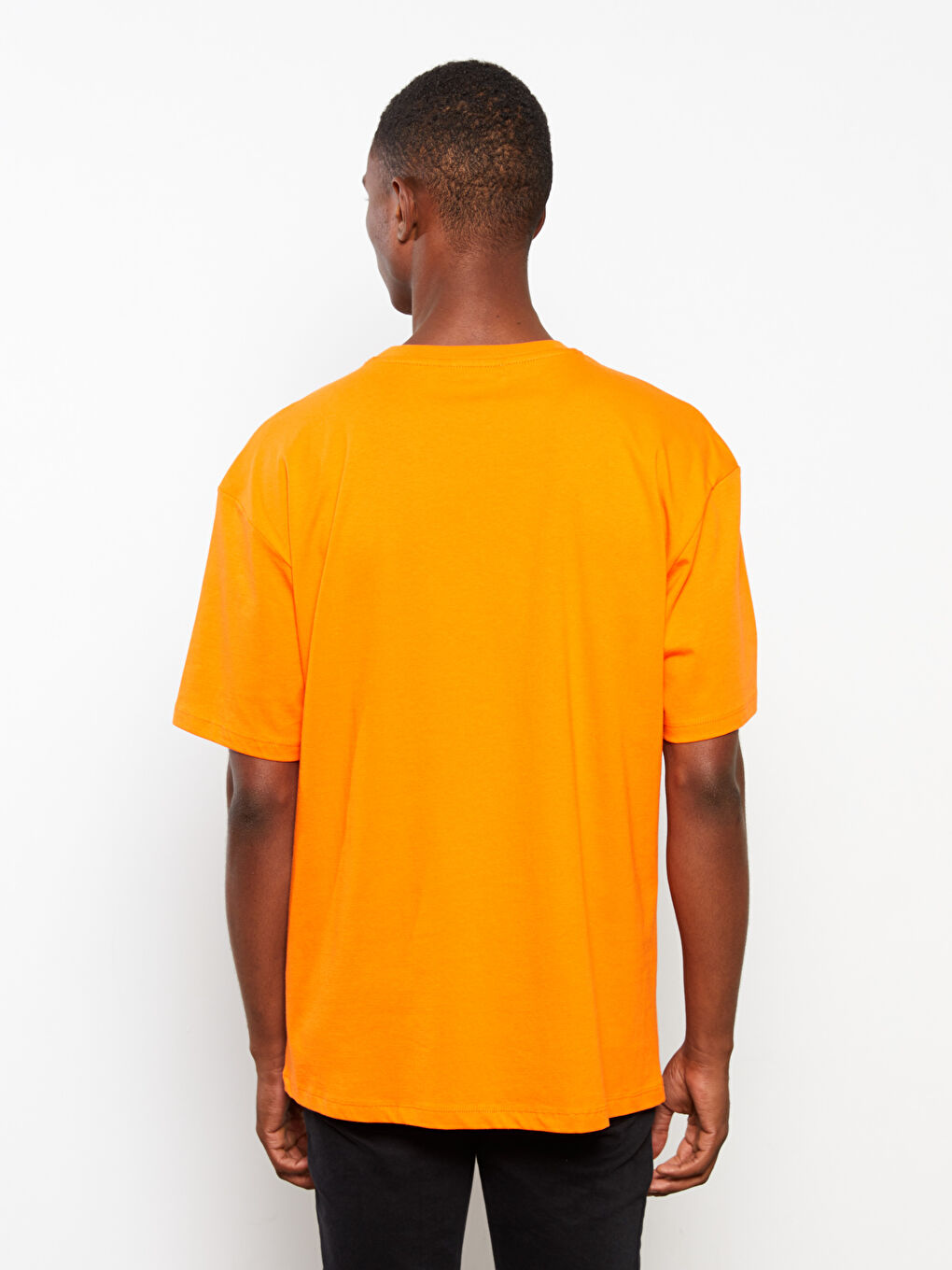 XSIDE Crew Neck Short Sleeve Printed Combed Cotton Men's T-shirt -W2BS64Z8-GGF