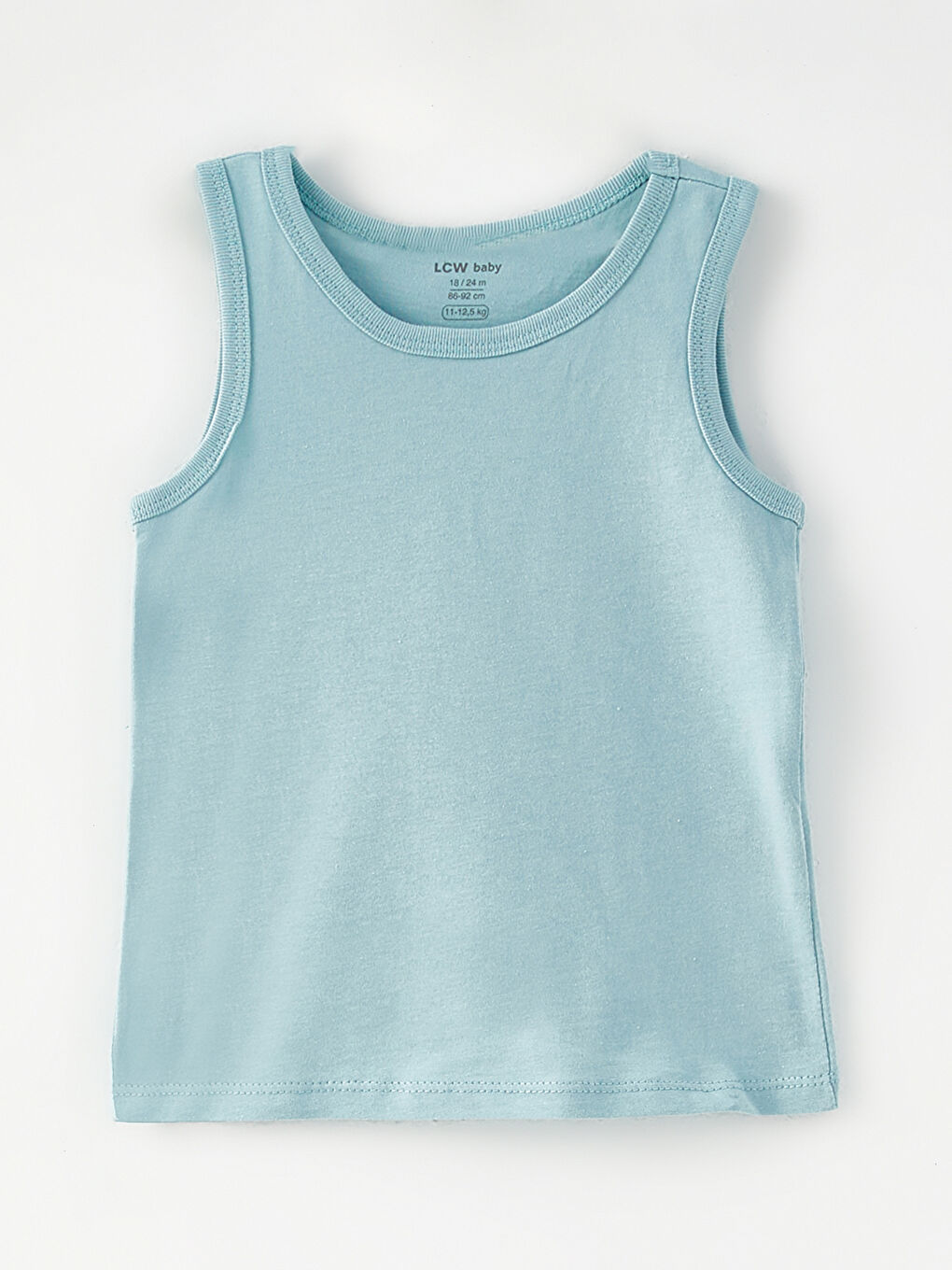 Crew Neck Cotton Baby Boy Undershirt 2 Pieces-1