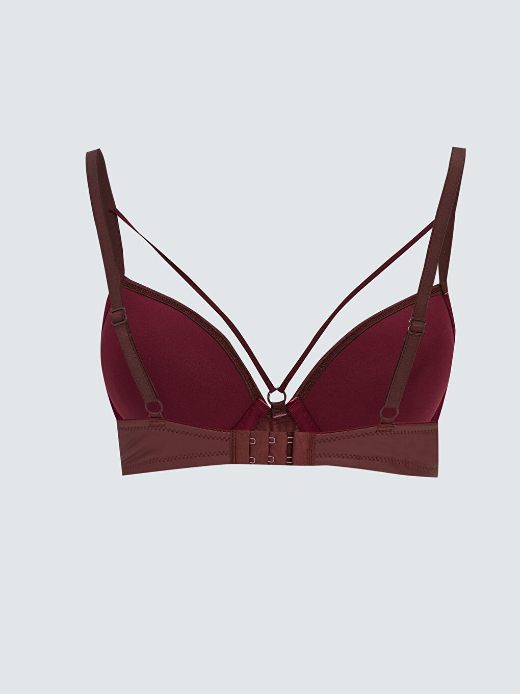 Underwire Non-Padded Plain Leather Look Fantasy T-Shirt Bra -W2BS76Z8-HRW