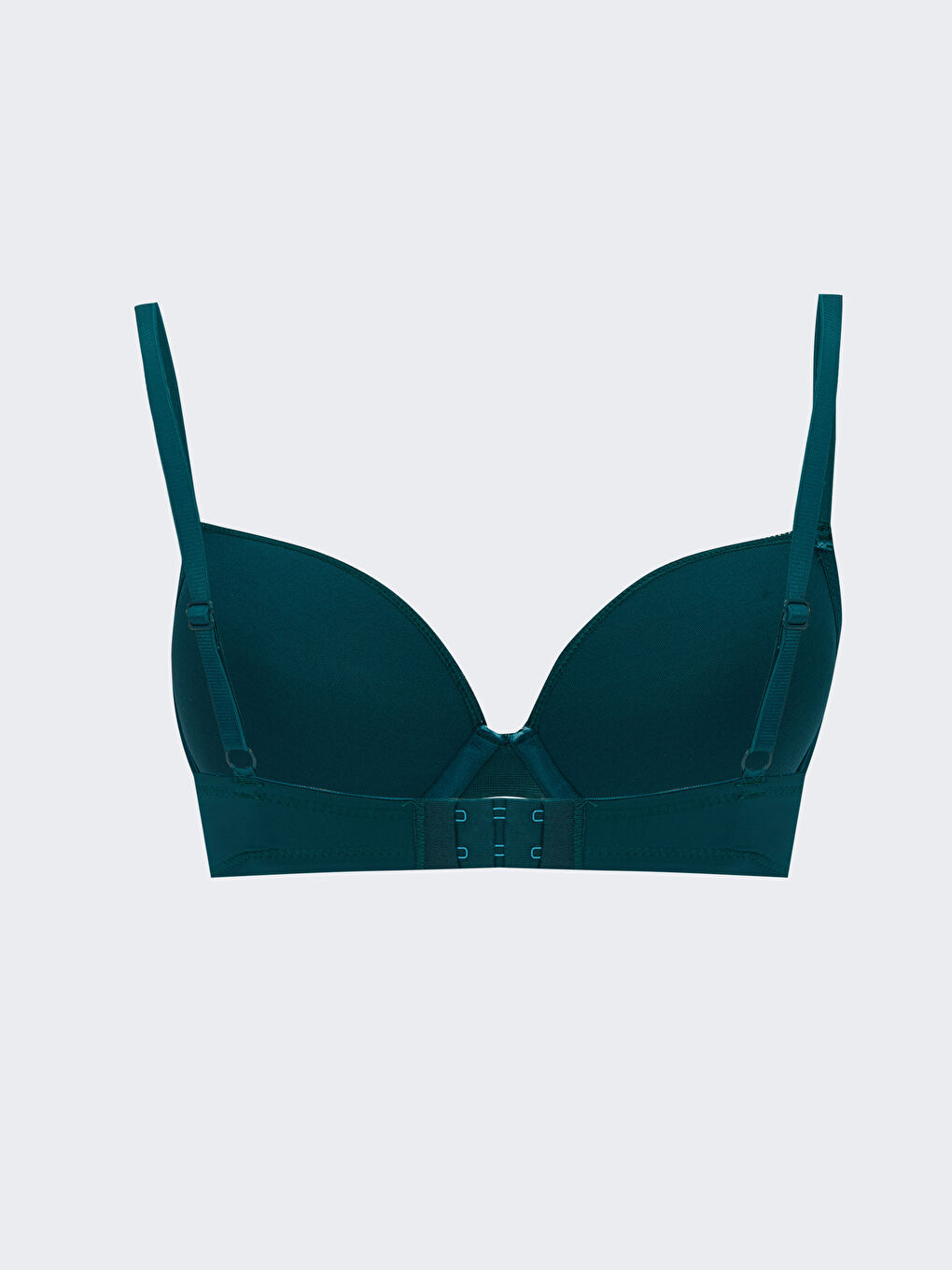 Окабелен неподплатен дантелен сутиен тип тениска-1