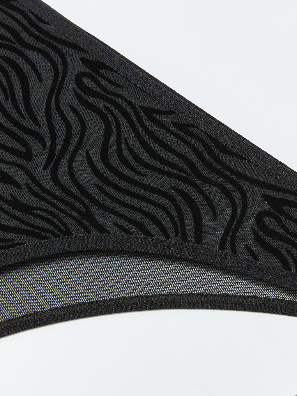 Siyah Dantelli Fantezi Brazilian Külot-2