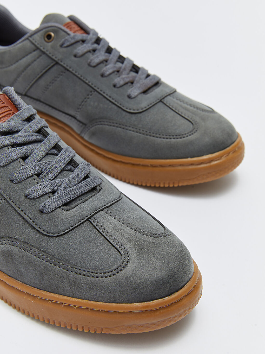 Gri Bağcıklı Erkek Spor Ayakkabı-2