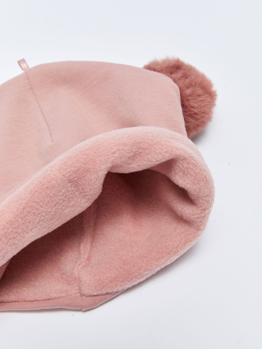 قبعة بنات مطبوعة بتفاصيل بومبوم-2