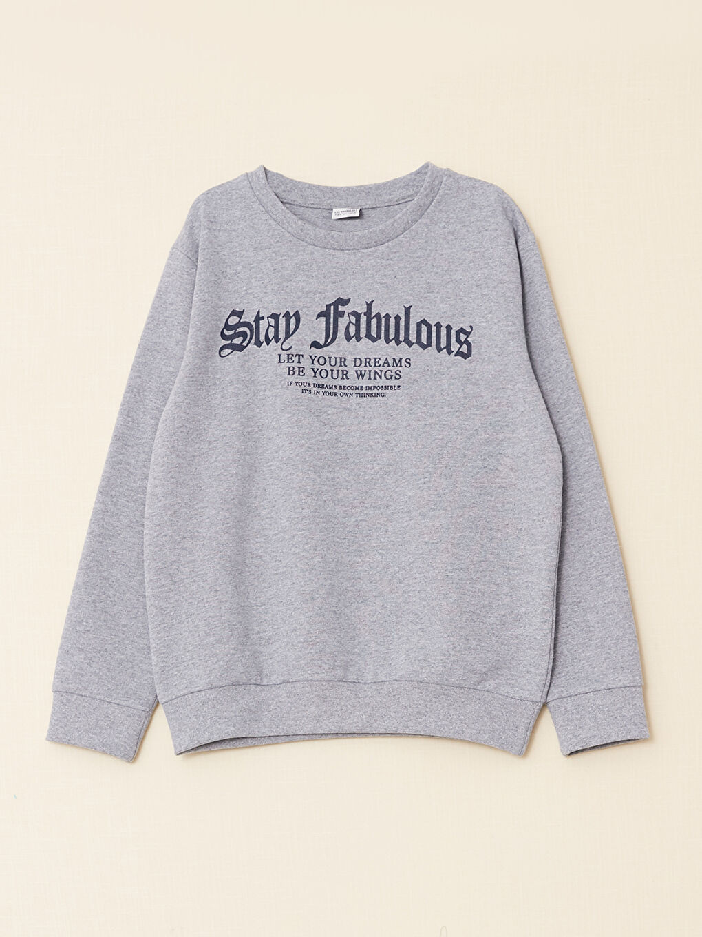 Hanorac cu Guler Rotund Imprimat cu Mânecă Lungă pentru Băieți