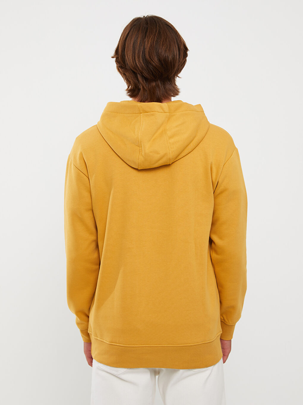 Oversize Long Sleeve Printed Men's Thick Hoodie -W2BU28Z8-GCY
