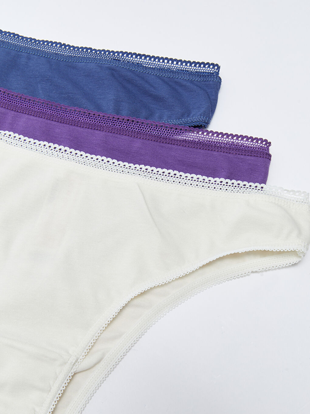 Gri Düz Brazilian Külot 3'lü-2