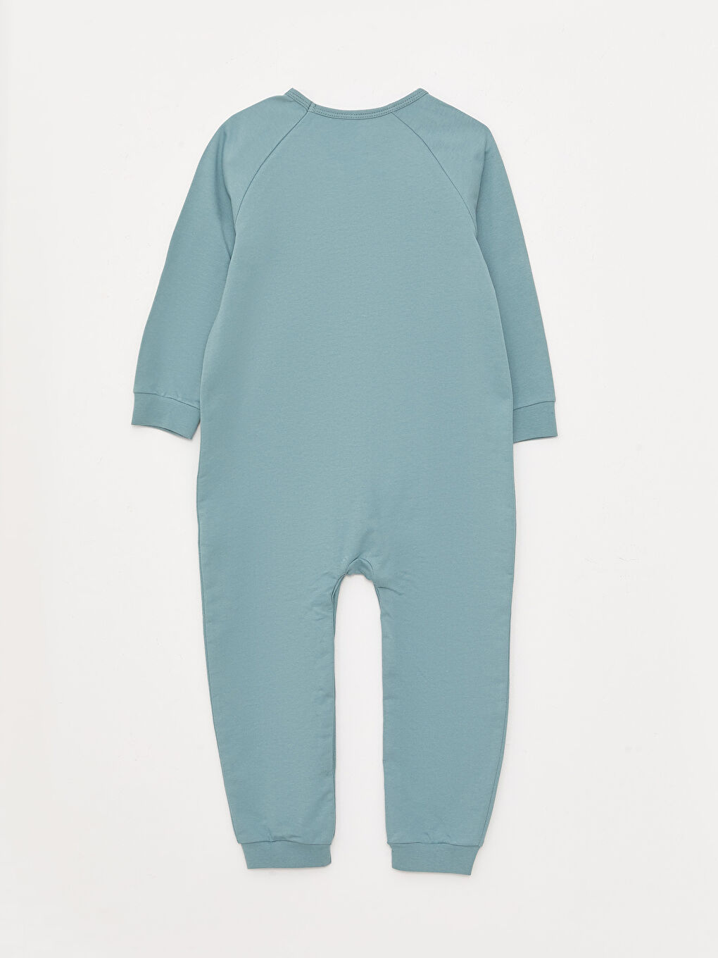 Комбинезон с круглым вырезом, длинным рукавом и принтом для малышей мальчиков-1