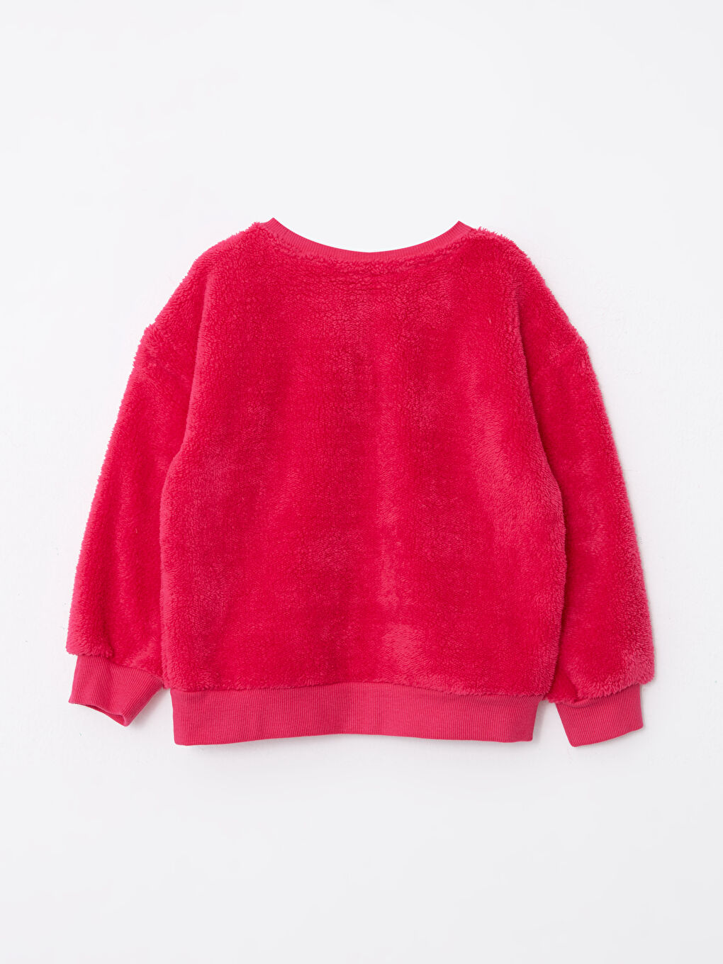 LCW Kids Rundhalsausschnitt Besticktes Langarm Plüsch Mädchen-Sweatshirt und Krone -W2BU99Z4-GZ6