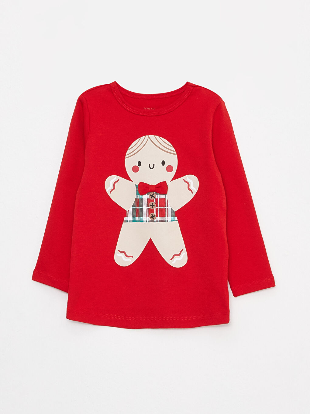 LCW baby Crew Neck Long Sleeve Printed Baby Boy Pajama Set -W2BV03Z1-HC3