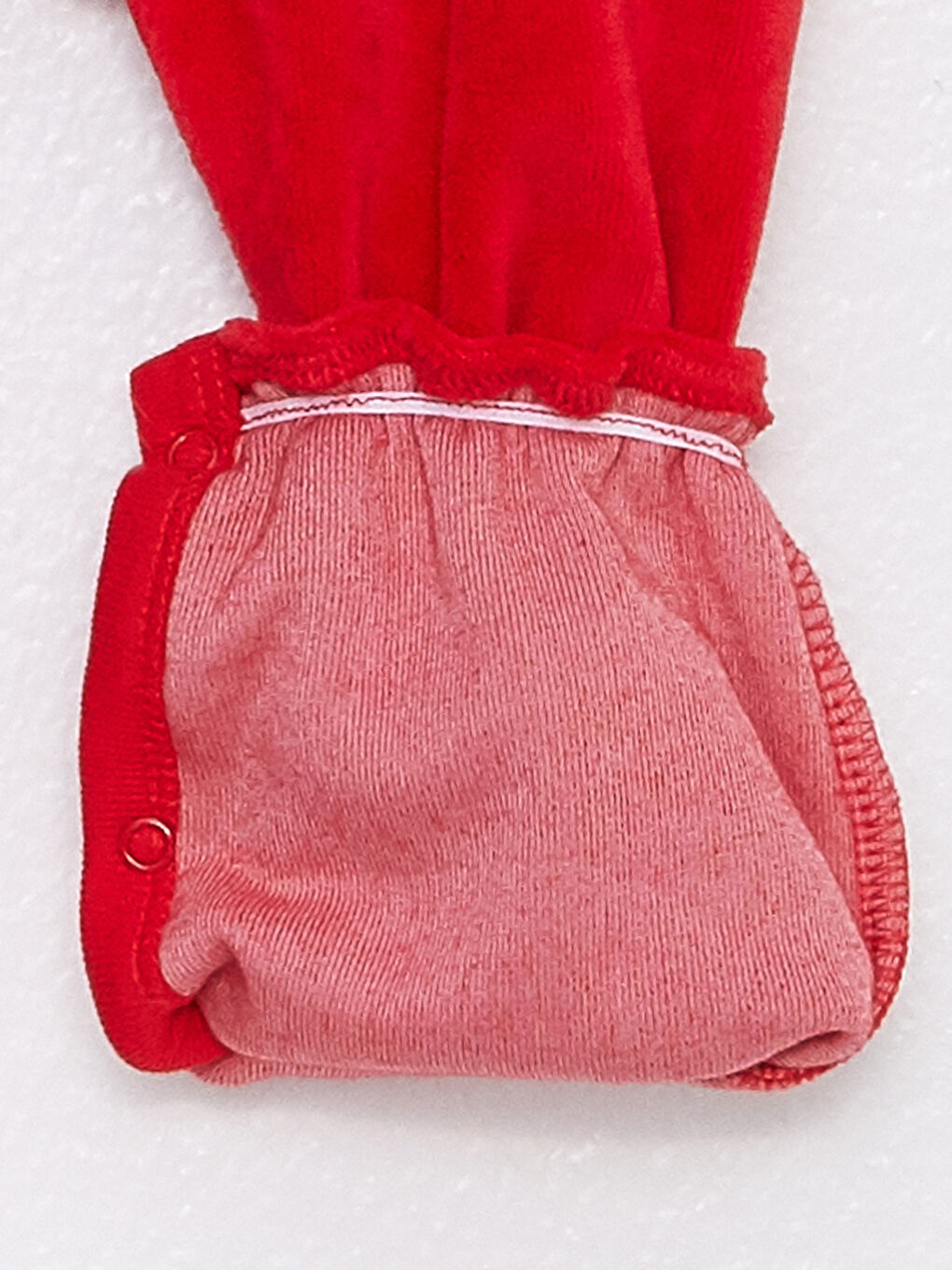 Круглый вырез С длинным рукавом Базовый Бархатный Комбинезон для малышек девочек-2