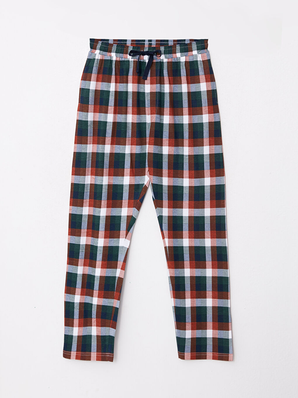 Bas De Pyjama Pour Hommes Coupe Régulière À Carreaux-5