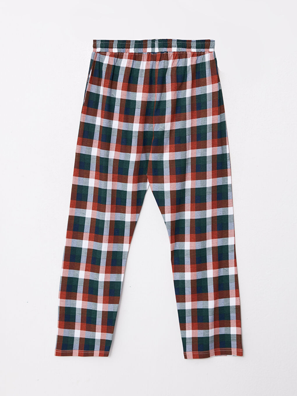 Bas De Pyjama Pour Hommes Coupe Régulière À Carreaux-6