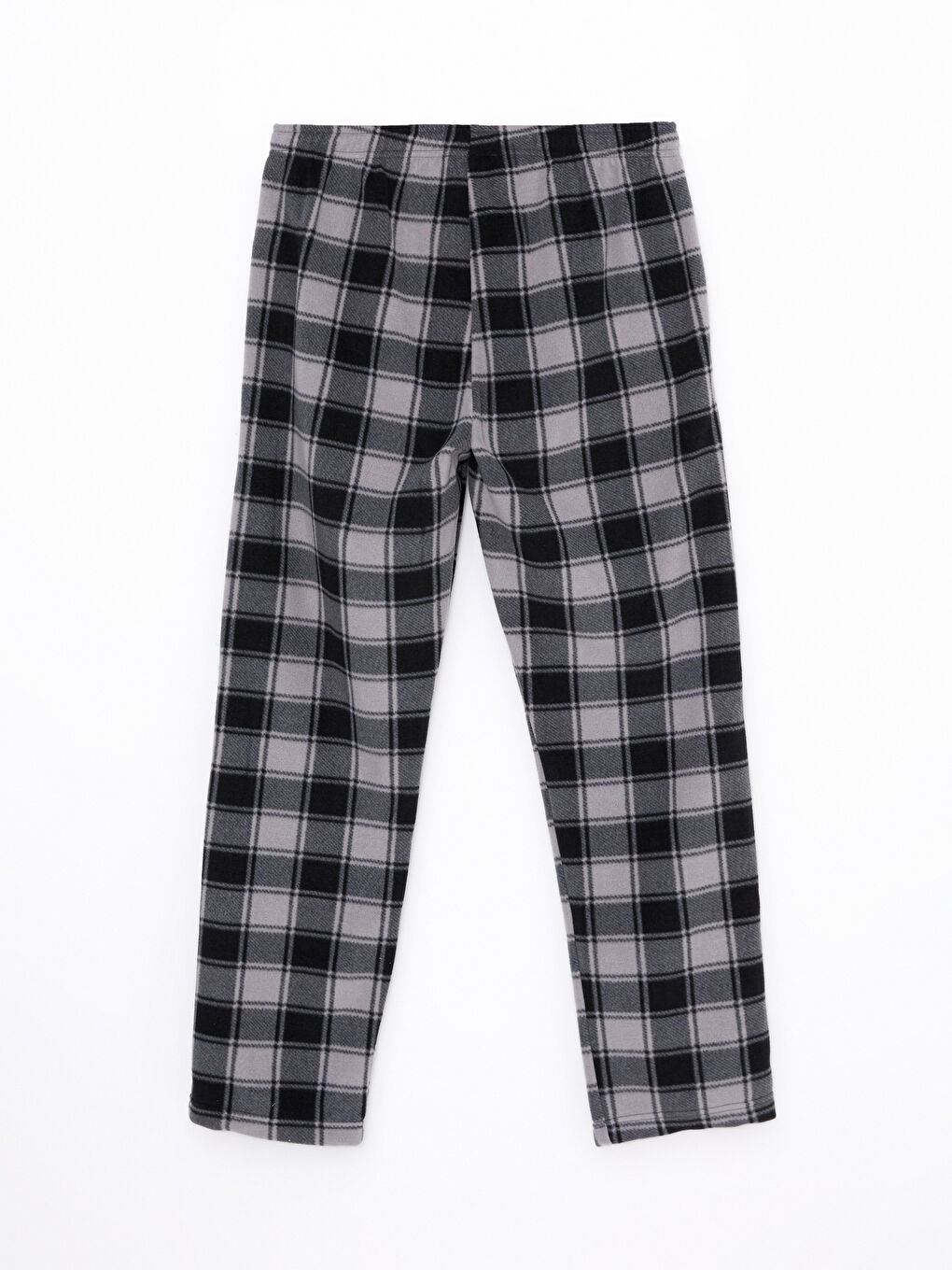 Ерлерге арналған стандартты пішім торлы полар пижама шалбарлары-6