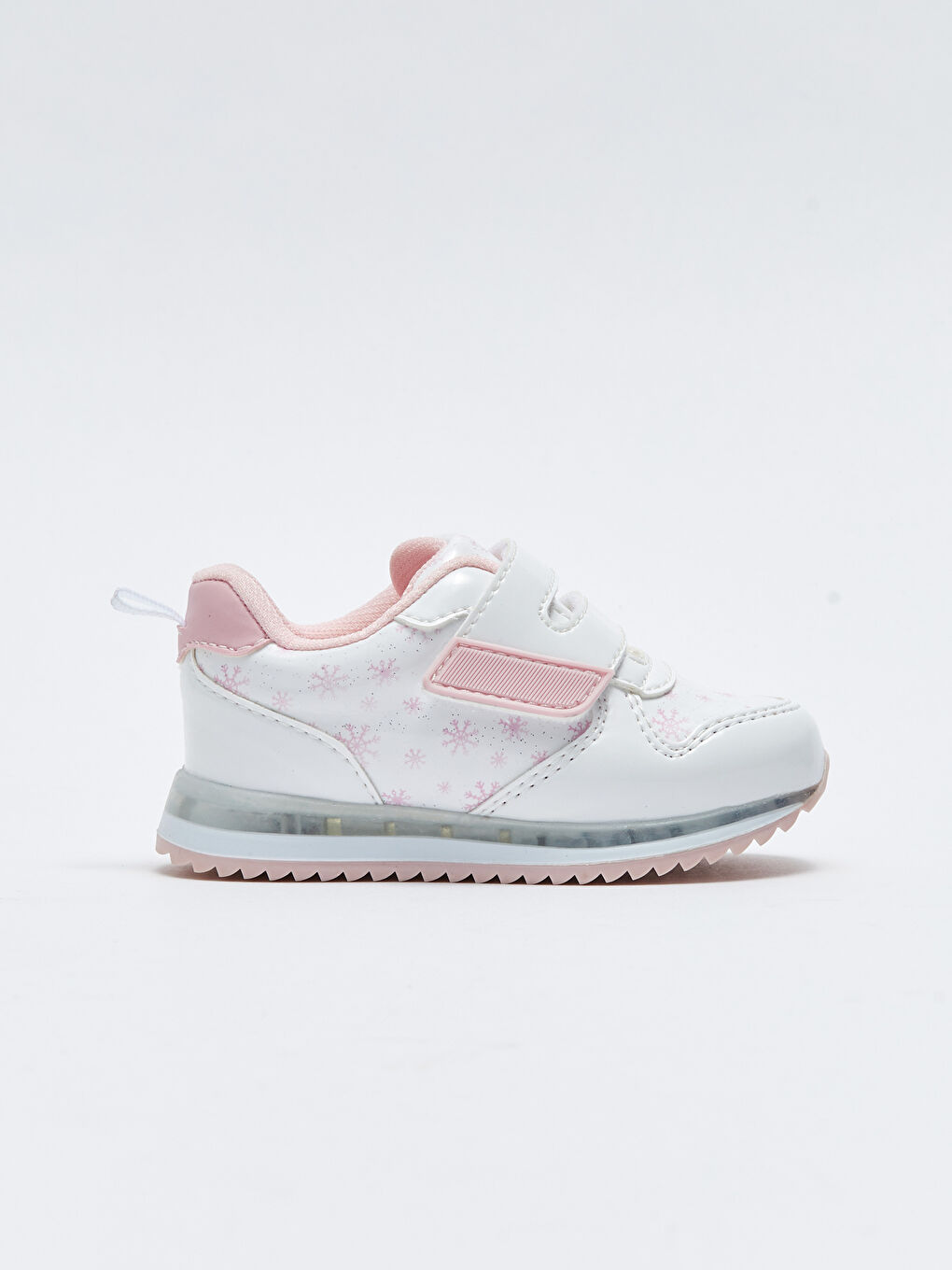 Baskets Imprimées Lumineuses à Crochet et Boucle pour Filles-2