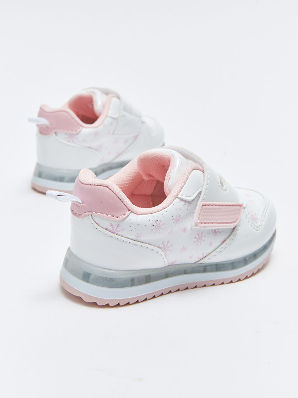 Baskets Imprimées Lumineuses à Crochet et Boucle pour Filles-5