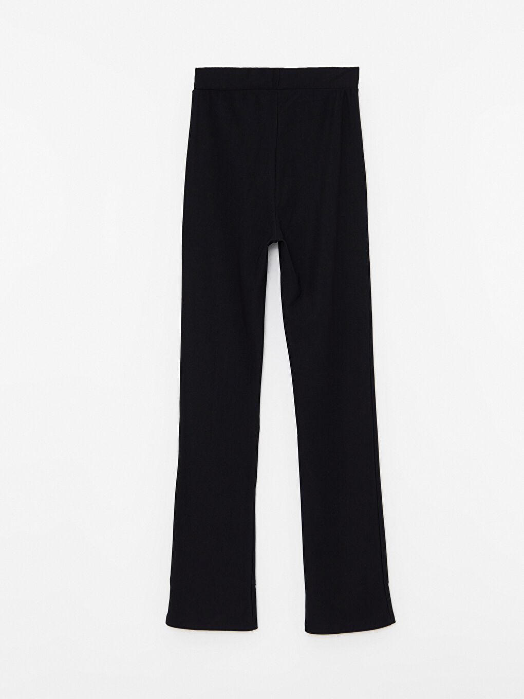 Women's Elastic Waist Plain Trousers-6
