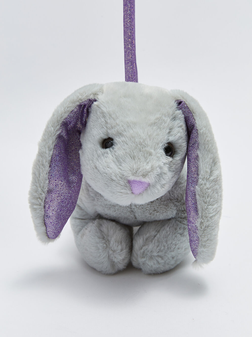 Gri Pelüş Köpek Kız Çocuk Çapraz Çanta