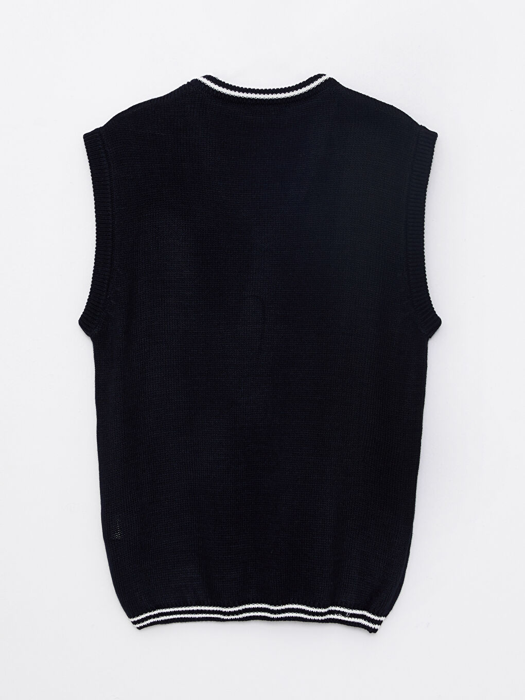 XSIDE V-Neck Sleeveless Patterned Men's Sweater -W2BV94Z8-HRC