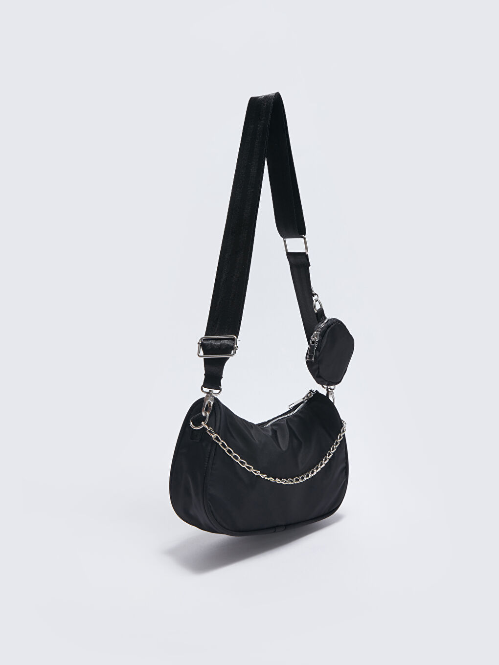 Chain Detailed Girls' Baguette Bag-2