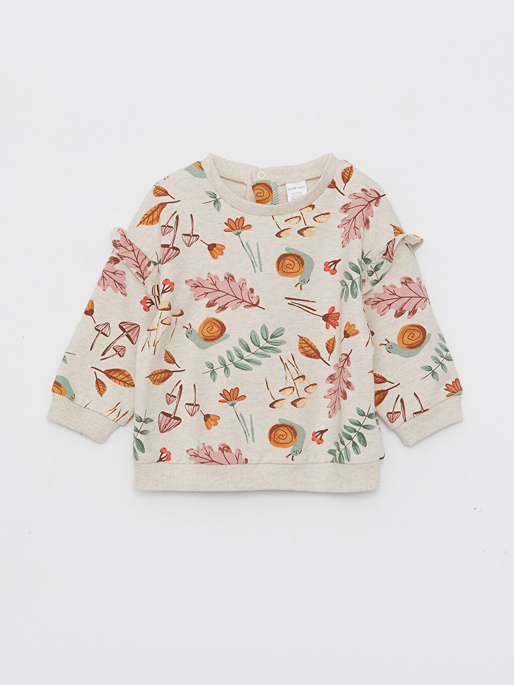 Комплект из 2 предметов: Толстовка с круглым вырезом, длинными рукавами и принтом для малышек и спортивные штаны-4