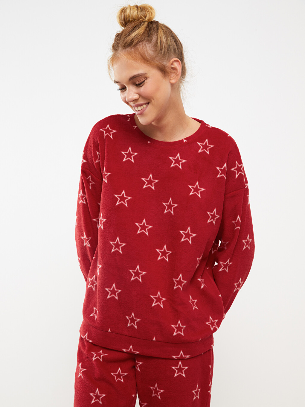 New Year Themed Long Sleeve Women's Pajama Set