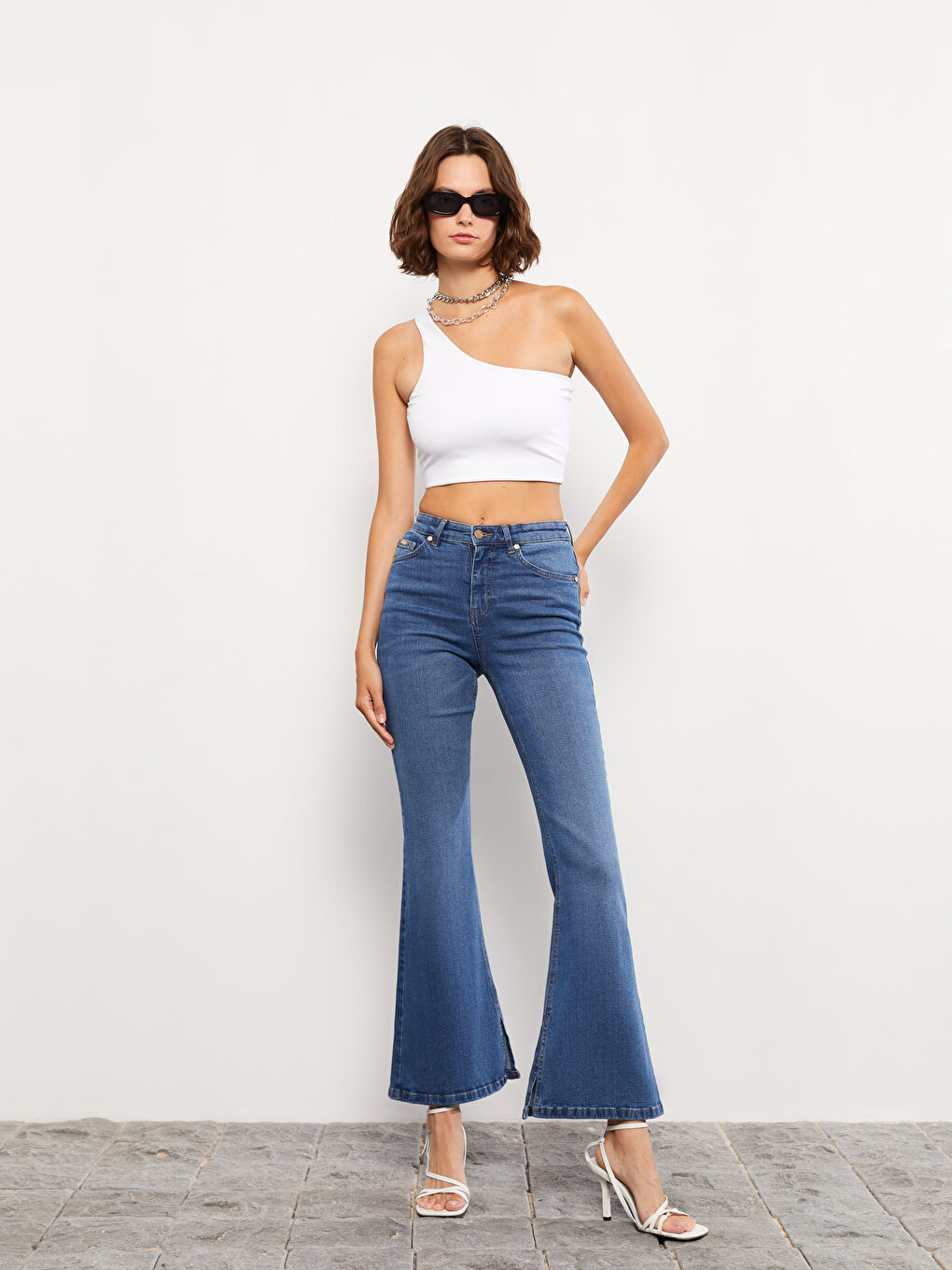 LCW Jeans جینزی مەریخ فڵێر بۆ ژنان -W2BY23Z8-507